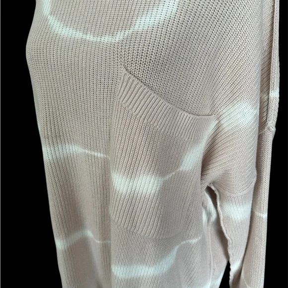 Pistola Darya distressed ribbed cream cotton sweater Women’s Size M *Oversized* - Picture 2 of 8